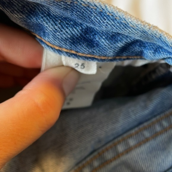 Simon Miller Kara Crop Jeans Women’s Size‎ 25 Wide Leg Low Rise Raw Hem - Picture 11 of 12